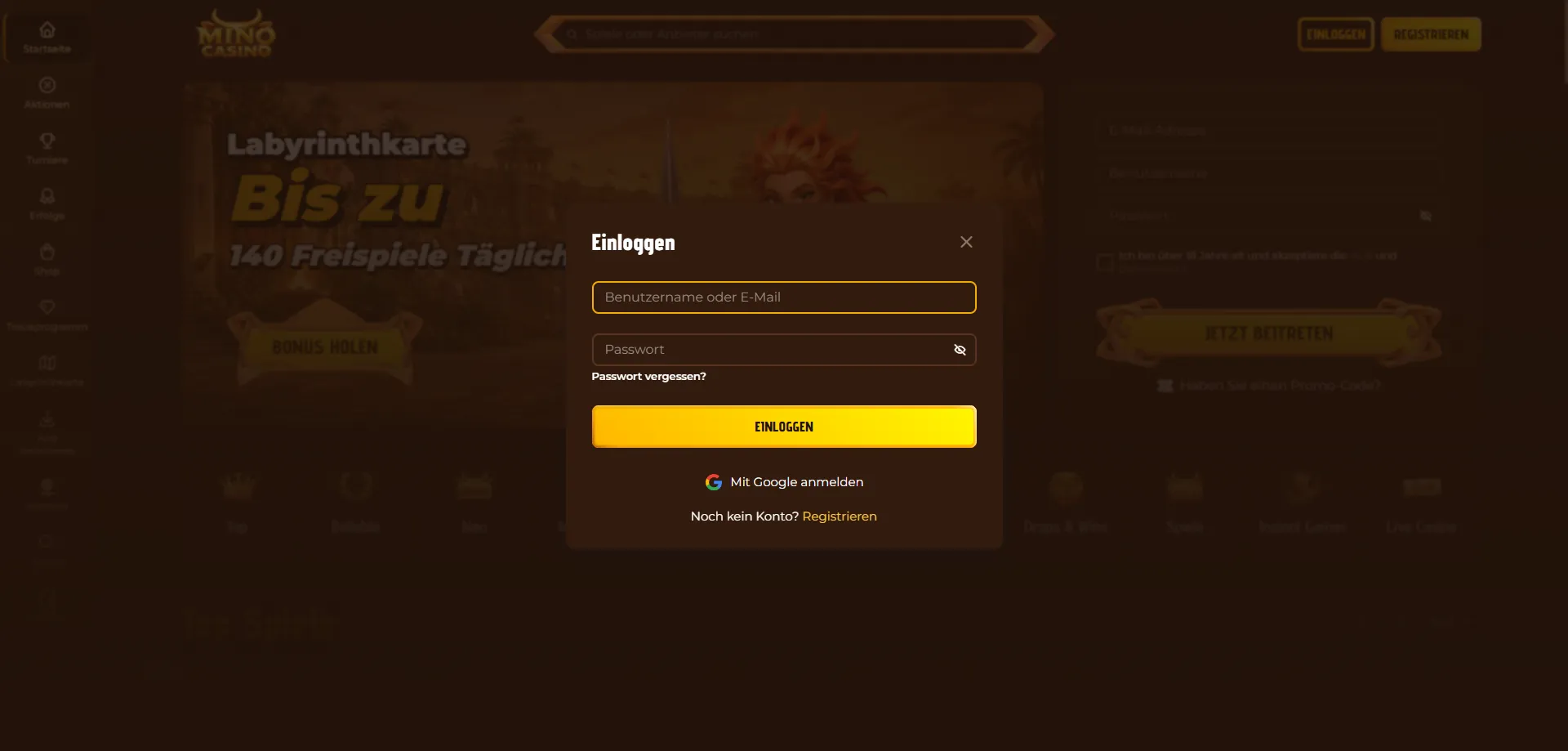 Mino Casino Live-Gamification und Turniere – spannende Extras